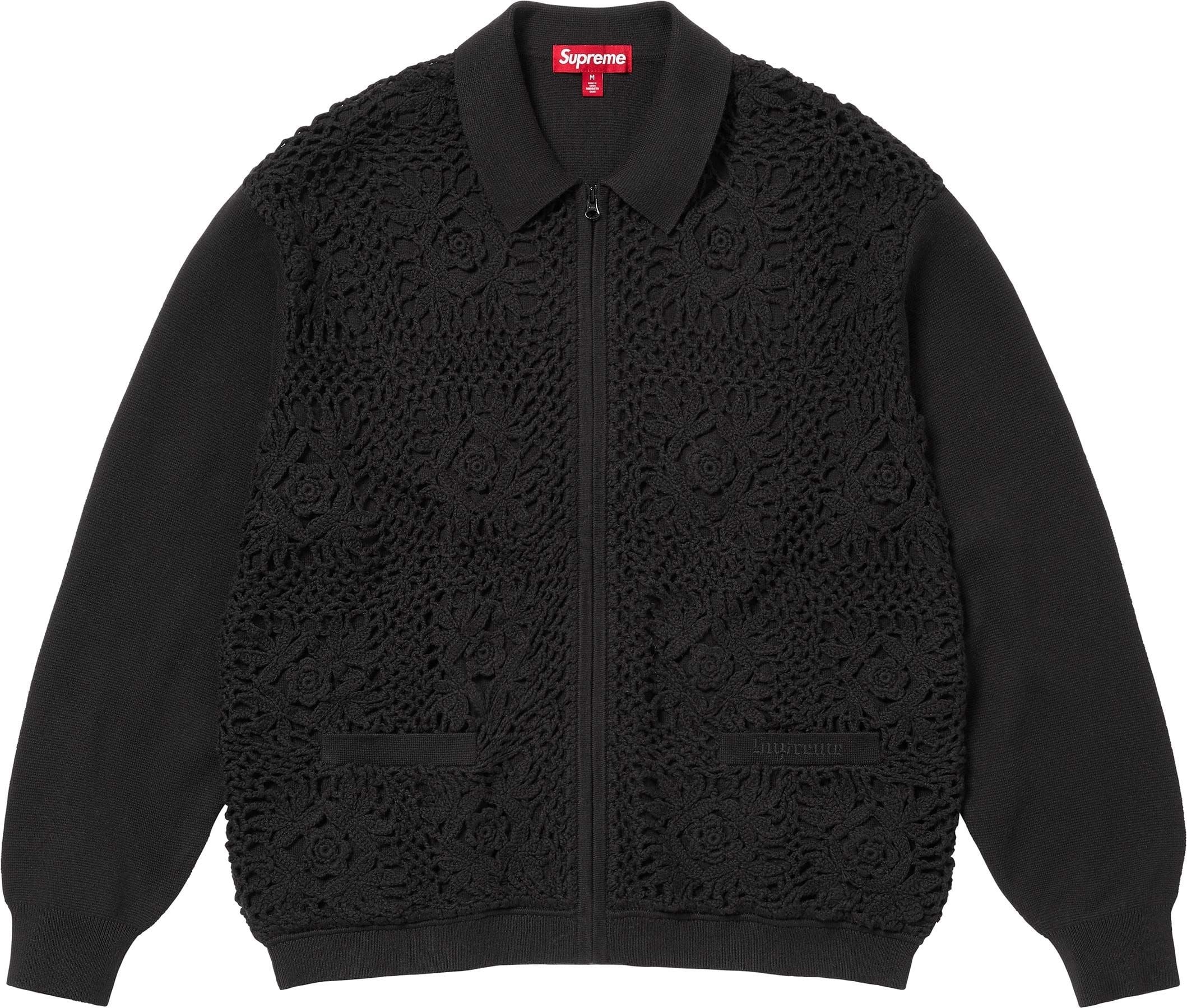 Crochet Zip Up Cardigan view 5